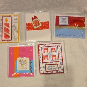 Colorful Handmade Birthday Cards Set
